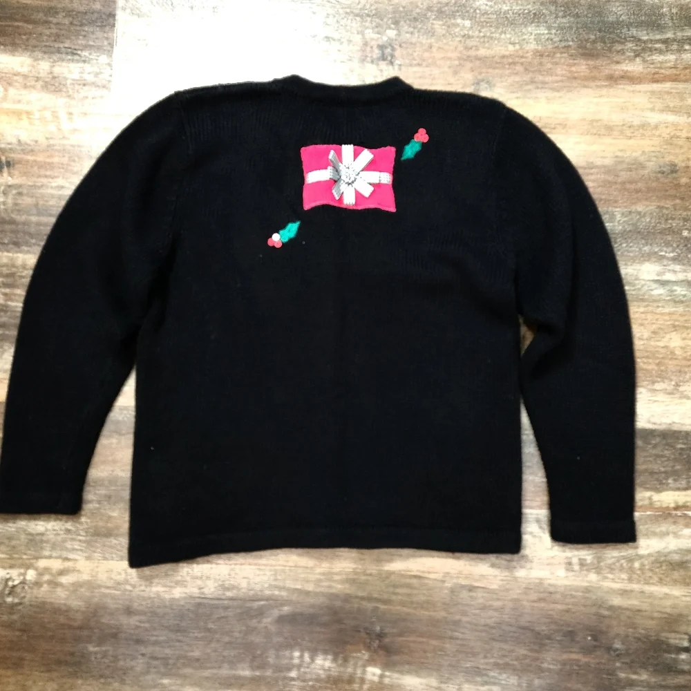 Bechamel Women's  Embroidered High Quality Cardigan Christmas Sweater 🎄 Size M
